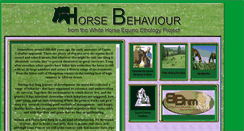 Desktop Screenshot of equine-behavior.com