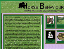 Tablet Screenshot of equine-behavior.com